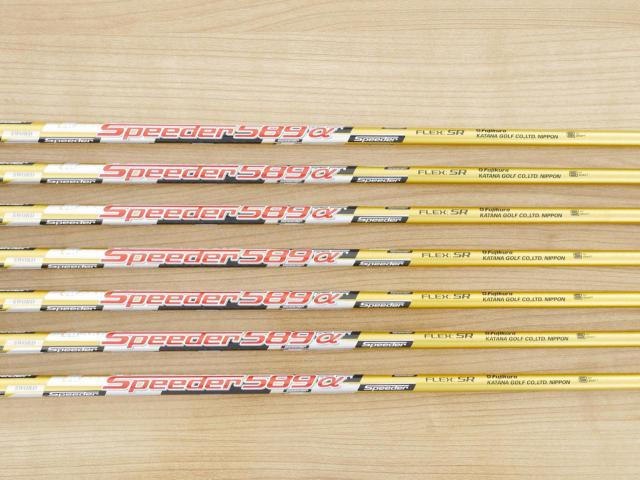 Iron set : Katana : ชุดเหล็ก Katana Sword ATC-589a (หน้าเด้ง) มีเหล็ก 6-Pw,Aw,Sw (7 ชิ้น) ก้านกราไฟต์ Fujikura Speeder 589 Flex SR