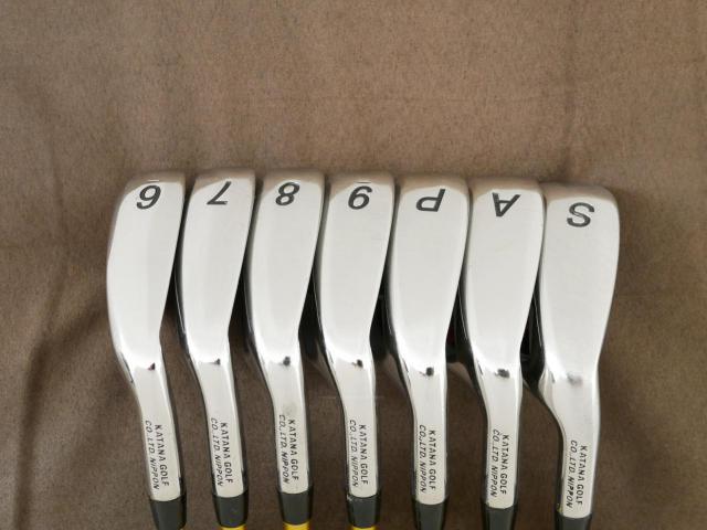 Iron set : Katana : ชุดเหล็ก Katana Sword ATC-589a (หน้าเด้ง) มีเหล็ก 6-Pw,Aw,Sw (7 ชิ้น) ก้านกราไฟต์ Fujikura Speeder 589 Flex SR