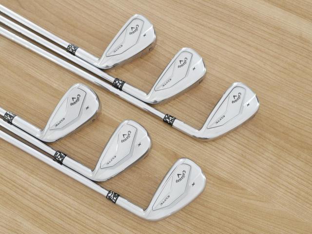Iron set : Callaway : ชุดเหล็ก Callaway ELYTE X (รุ่นล่าสุด ออกปี 2025 ตีง่ายมาก ไกล Japan Spec.) มีเหล็ก 5-Pw (6 ชิ้น) ก้านเหล็ก NS Pro MODUS 105 Flex S