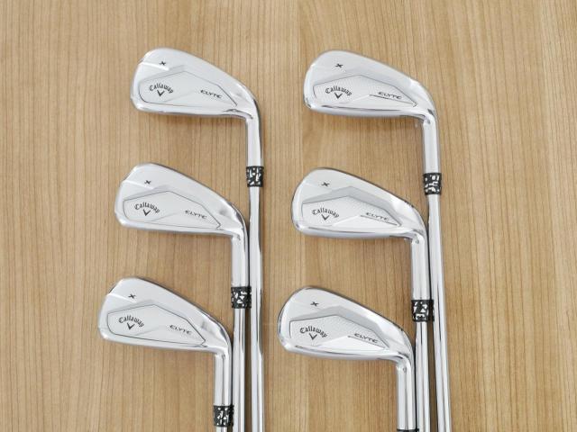 Iron set : Callaway : ชุดเหล็ก Callaway ELYTE X (รุ่นล่าสุด ออกปี 2025 ตีง่ายมาก ไกล Japan Spec.) มีเหล็ก 5-Pw (6 ชิ้น) ก้านเหล็ก NS Pro MODUS 105 Flex S
