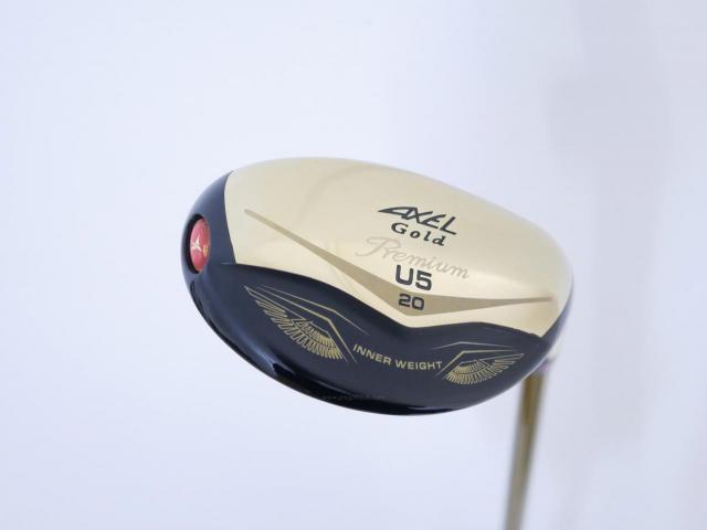 Fairway Wood : Tsuruya : ไม้กระเทย Tsuruya AXEL Gold Premium IV (รุ่นปี 2021 ตัวท๊อป ของใหม่ 2 หมื่นกว่า) Loft 20 Flex R
