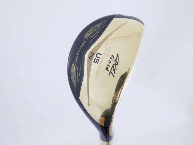 Fairway Wood : Tsuruya : ไม้กระเทย Tsuruya AXEL Gold Premium IV (รุ่นปี 2021 ตัวท๊อป ของใหม่ 2 หมื่นกว่า) Loft 20 Flex R