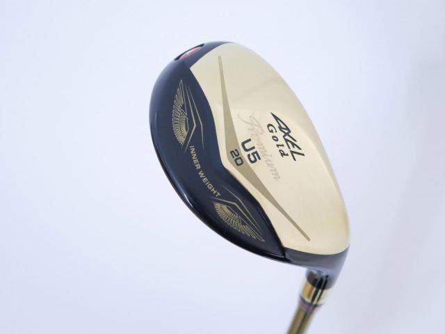 Fairway Wood : Tsuruya : ไม้กระเทย Tsuruya AXEL Gold Premium IV (รุ่นปี 2021 ตัวท๊อป ของใหม่ 2 หมื่นกว่า) Loft 20 Flex R