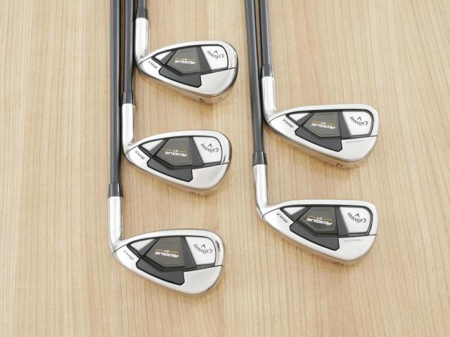 Iron set : Callaway : ชุดเหล็ก Callaway Rogue ST Max (ออกปี 2022 ตีง่าย ไกลมาก) มีเหล็ก 6-Pw (5 ชิ้น) ก้านกราไฟต์ Fujikura VENTUS 5 Flex R