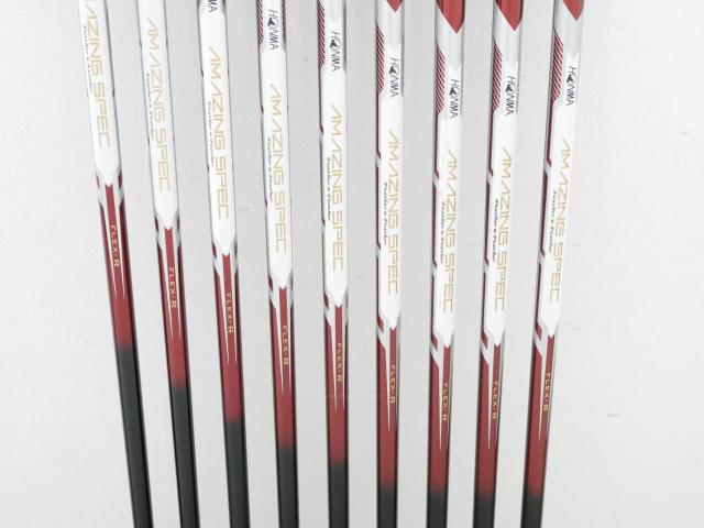 Iron set : Honma : ชุดเหล็ก Honma AMAZING Spec II (หน้าเด้ง โกงองศาสุดๆ ไกลที่สุด) มีเหล็ก 5-11,Aw,Sw (9 ชิ้น ระยะเทียบเท่า 4-Pw,Aw,Sw) ก้าน AMAZING SPEC Feather & Feather FLex R