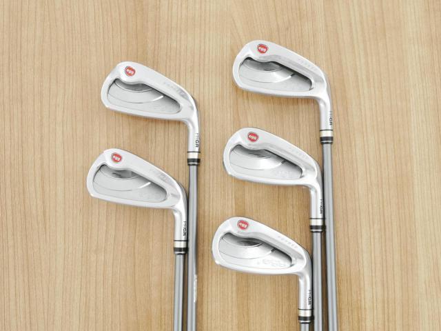 Iron set : PRGR : ชุดเหล็กกระเทย PRGR NEW Egg Forged (รุ่นปี 2020 ตีง่ายและไกลมากๆ เด้งสุดๆ COR 0.82) มีเหล็ก 6-Pw (5 ชิ้น) ก้านกราไฟต์ Flex R (M-37)