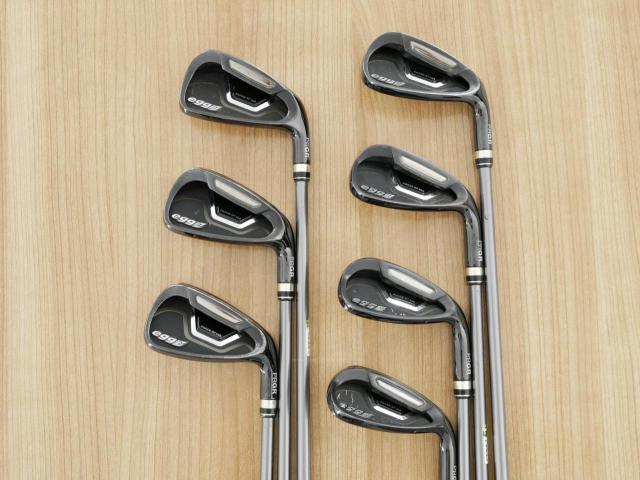 Iron set : PRGR : ชุดเหล็กกระเทย PRGR New Egg Iron (รุ่นปี 2017 ตีง่ายและไกลมาก) มีเหล็ก 7-Pw,Aw,As,Sw (7 ชิ้น) ก้านกราไฟต์ Flex SR (M-40)