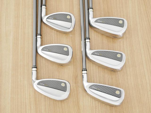 Iron set : PRGR : ชุดเหล็กกระเทย PRGR Super Egg Iron (รุ่นปี 2023 ตัวท๊อปสุด หน้าเด้งเกินกฏ ใช้แข่งไม่ได้ ตีไกลมากๆ) มีเหล็ก 7-Pw,Aw,As (6 ชิ้น)  ก้านกราไฟต์ Flex SR (M-40)