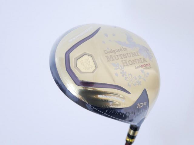 Driver : Other Brand : **ของใหม่ ยังไม่แกะพลาสติก** ไดรเวอร์ Mutsumi Honma MH500X HOUOH (หัวขนาด 500cc. หน้าเด้งเกินกฏ) Loft 10.5 Flex SR