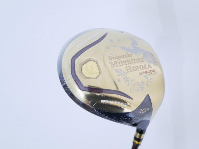 Driver : Other Brand : **ของใหม่ ยังไม่แกะพลาสติก** ไดรเวอร์ Mutsumi Honma MH500X HOUOH (หัวขนาด 500cc. หน้าเด้งเกินกฏ) Loft 10.5 Flex SR
