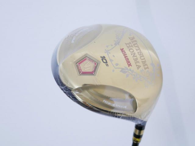Driver : Other Brand : **ของใหม่ ยังไม่แกะพลาสติก** ไดรเวอร์ Mutsumi Honma MH488X (หัวขนาด 488cc. หน้าเด้งเกินกฏ) Loft 10.5 Flex R