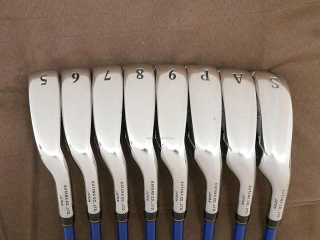 Iron set : Katana : ชุดเหล็ก Katana Snipe Iron XP (หน้าเด้ง) มีเหล็ก 5-Pw,Aw,Sw (8 ชิ้น) ก้านกราไฟต์ FLex R