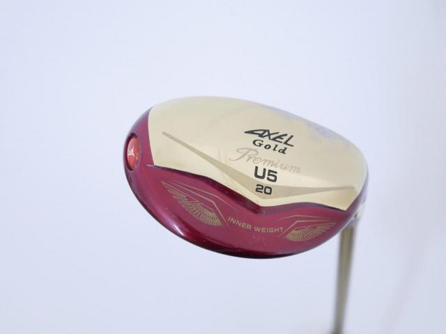 Fairway Wood : Tsuruya : ไม้กระเทย Tsuruya AXEL Gold Premium IV (รุ่นปี 2021 ตัวท๊อป ของใหม่ 2 หมื่นกว่า) Loft 20 Flex R