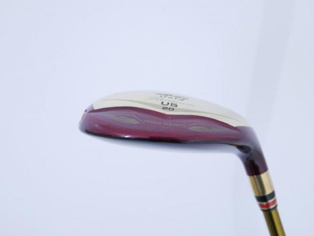 Fairway Wood : Tsuruya : ไม้กระเทย Tsuruya AXEL Gold Premium IV (รุ่นปี 2021 ตัวท๊อป ของใหม่ 2 หมื่นกว่า) Loft 20 Flex R