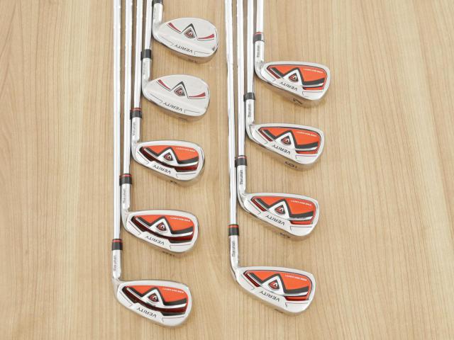 Iron set : Maruman : ชุดเหล็ก Maruman Red-V II (ใบใหญ่ ตีง่าย) มีเหล็ก 4-Pw,Aw,Sw (9 ชิ้น) ก้านเหล็ก NS Pro 1070 Flex S