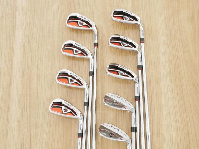 Iron set : Maruman : ชุดเหล็ก Maruman Red-V II (ใบใหญ่ ตีง่าย) มีเหล็ก 4-Pw,Aw,Sw (9 ชิ้น) ก้านเหล็ก NS Pro 1070 Flex S