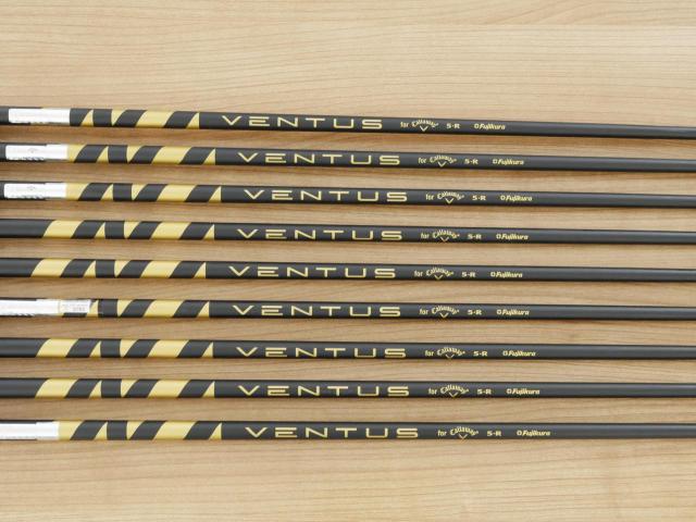 x.. Left Handed ..x : All : ชุดเหล็ก Callaway Rogue ST Max (ออกปี 2022 ตีง่าย ไกลมาก) มีเหล็ก 5-Pw,Aw,Gw,Sw (9 ชิ้น) ก้านกราไฟต์ Fujikura VENTUS 5 Flex R