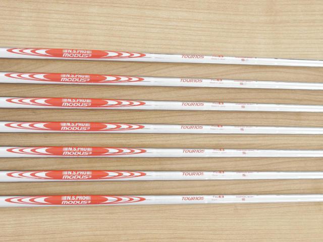 Iron set : PRGR : ชุดเหล็ก PRGR 01 Forged (Titanium Core ปี 2021) มีเหล็ก 4-Pw (7 ชิ้น) ก้านเหล็ก NS Pro Modus 105 Flex S