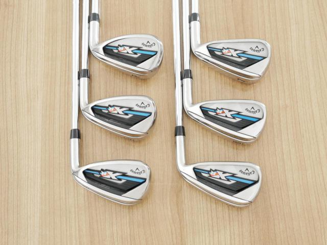 Iron set : Callaway : ชุดเหล็ก Callaway XR OS (ใบใหญ่ ตีง่ายมาก) มีเหล็ก 5-Pw (6 ชิ้น) ก้านเหล็ก NS Pro 850 Flex R