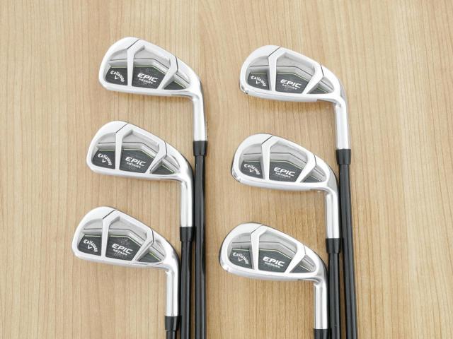 Iron set : Callaway : ชุดเหล็ก Callaway EPIC Star (ปี 2018 หน้าเด้ง โกงองศา ตีไกลมากๆ) มีเหล็ก 6-Pw,Aw (6 ชิ้น) ก้านกราไฟต์ Fujikura Speeder Evolution Flex R