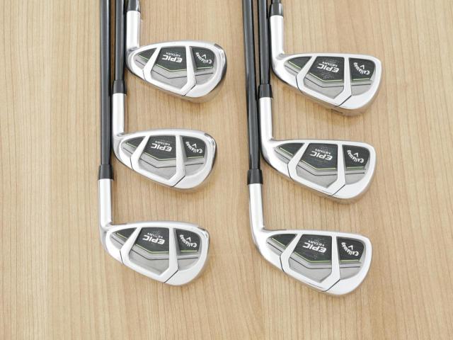 Iron set : Callaway : ชุดเหล็ก Callaway EPIC Star (ปี 2018 หน้าเด้ง โกงองศา ตีไกลมากๆ) มีเหล็ก 6-Pw,Aw (6 ชิ้น) ก้านกราไฟต์ Fujikura Speeder Evolution Flex R