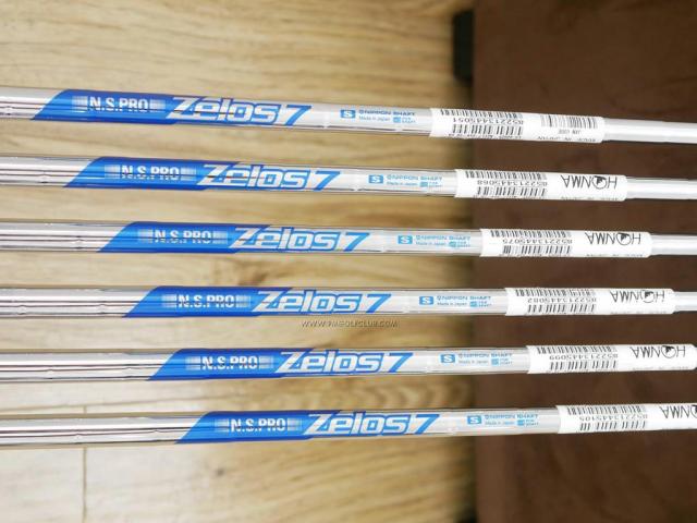 Iron set : Honma : **ของใหม่ ยังไม่แกะพลาสติก** ชุดเหล็ก Honma LB-808 EP (หน้าเด้ง) มีเหล็ก 5-10 (6 ชิ้น) ก้านเหล็ก NS Pro Zelos 7 Flex S