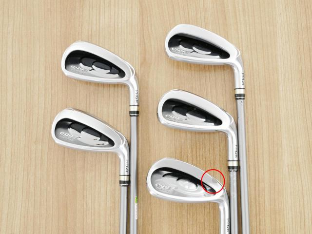 Iron set : PRGR : ชุดเหล็กกระเทย PRGR Egg PC (รุ่นปี 2019 ตีง่ายและไกลมากๆ โกงสุดๆ) มีเหล็ก 7-Pw,Aw (5 ชิ้น) ก้านกราไฟต์ M-37 Flex R