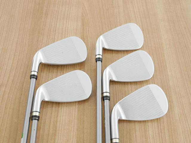 Iron set : PRGR : ชุดเหล็กกระเทย PRGR Egg PC (รุ่นปี 2019 ตีง่ายและไกลมากๆ โกงสุดๆ) มีเหล็ก 7-Pw,Aw (5 ชิ้น) ก้านกราไฟต์ M-37 Flex R