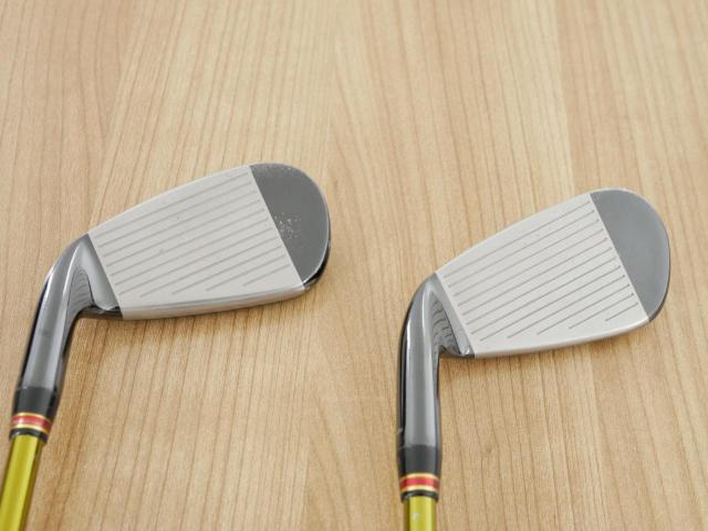 Iron set : Tsuruya : ชุดเหล็ก Tsuruya AXEL Gold Premium IV (รุ่นปี 2021 ของใหม่ 7 หมื่นกว่าบาท หน้าเด้งสุดๆ ไกลสุดๆๆ) มีเหล็ก 7-Pw,Aw,As (6 ชิ้น) ก้านกราไฟต์ Flex R (Light Weight)