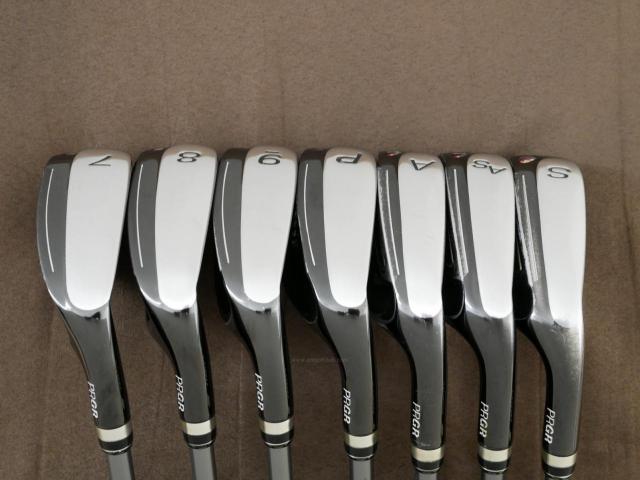 Iron set : PRGR : ชุดเหล็กกระเทย PRGR New Egg Iron (รุ่นปี 2017 ตีง่ายและไกลมาก) มีเหล็ก 7-Pw,Aw,As,Sw (7 ชิ้น) ก้านกราไฟต์ Flex SR (M-40)