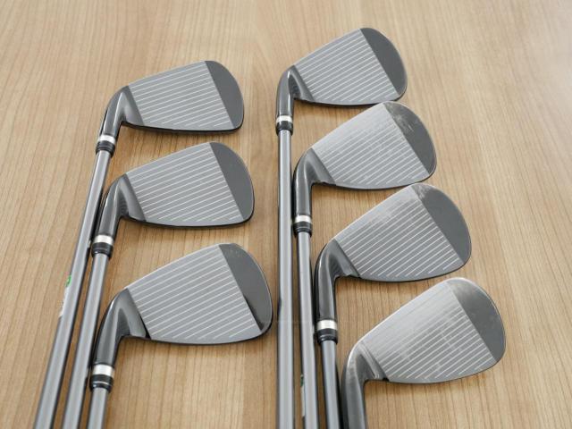 Iron set : PRGR : ชุดเหล็กกระเทย PRGR New Egg Iron (รุ่นปี 2017 ตีง่ายและไกลมาก) มีเหล็ก 7-Pw,Aw,As,Sw (7 ชิ้น) ก้านกราไฟต์ Flex SR (M-40)