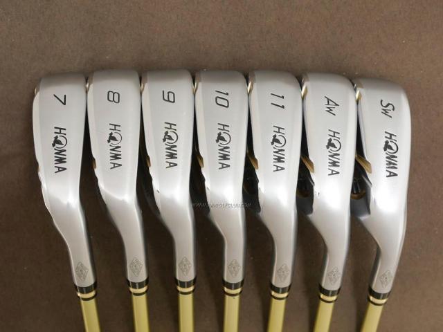 Iron set : Honma : ชุดเหล็ก Honma Beres IS-06 Forged (ปี 2019) มีเหล็ก 7-11,Aw,Sw (7 ชิ้น เทียบเท่า 6-Pw,Aw,Sw) ก้าน ARMRQ X (47) Flex R (2 ดาว)