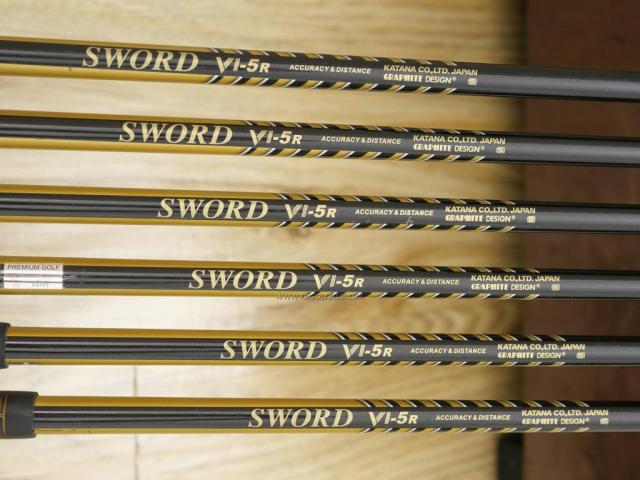 Iron set : Katana : ชุดเหล็ก Katana Sniper V (หน้าเด้ง ใบใหญ่ ตีง่าย) มีเหล็ก 5-Pw (6 ชิ้น) ก้าน Sword VI-5 Flex R