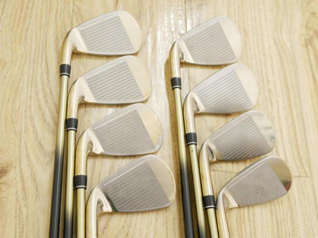 Iron set : PRGR : ชุดเหล็ก PRGR ID Nabla Red Titan (รุ่นท๊อปสุด หน้าเด้ง ไกลมาก) มีเหล็ก 5-Pw,Aw,Sw (8 ชิ้น) ก้านกราไฟต์ M-40 Flex SR