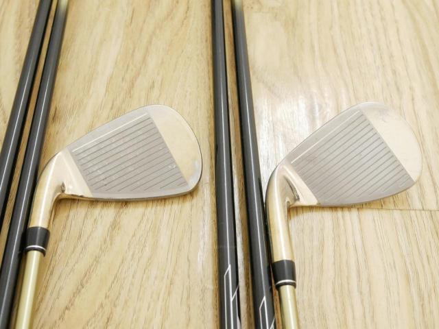 Iron set : PRGR : ชุดเหล็ก PRGR ID Nabla Red Titan (รุ่นท๊อปสุด หน้าเด้ง ไกลมาก) มีเหล็ก 5-Pw,Aw,Sw (8 ชิ้น) ก้านกราไฟต์ M-40 Flex SR