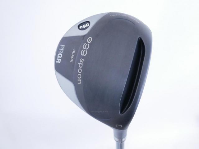 Fairway Wood : PRGR : หัวไม้ 3 PRGR Egg Spoon BLACK (ปี 2022) Loft 15 ก้าน Mitsubishi Diamana Flex S