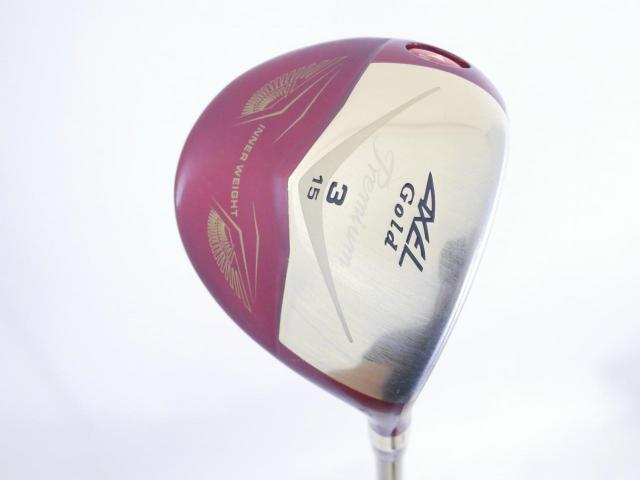 Fairway Wood : Tsuruya : หัวไม้ 3 Tsuruya AXEL Gold Premium IV (รุ่นปี 2021 ตัวท๊อป ของใหม่ 2 หมื่นกว่า) Loft 15 Flex S