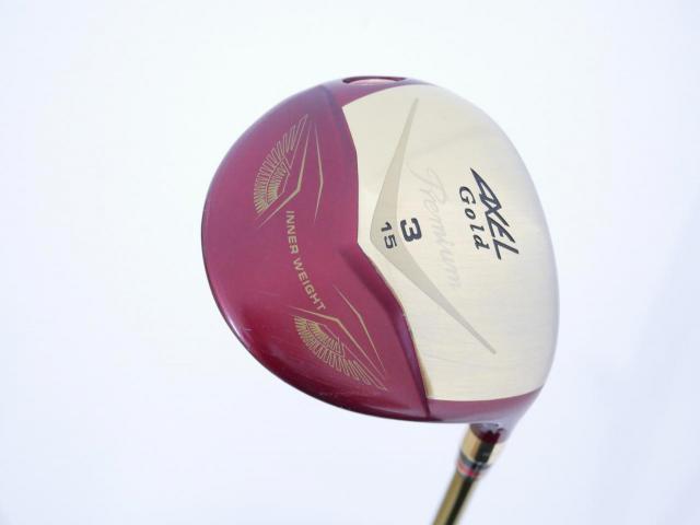 Fairway Wood : Tsuruya : หัวไม้ 3 Tsuruya AXEL Gold Premium IV (รุ่นปี 2021 ตัวท๊อป ของใหม่ 2 หมื่นกว่า) Loft 15 Flex S