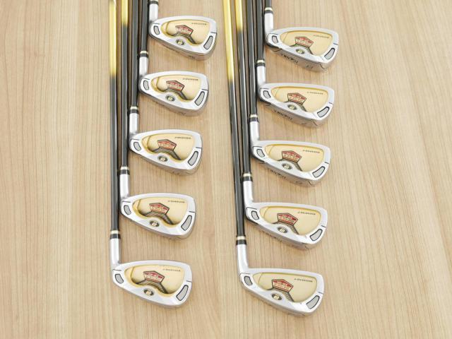 Iron set : Honma : **ก้าน 3 ดาว** ชุดเหล็ก Honma Beres IS-01 (หน้าเด้ง Maraging) มีเหล็ก 4-11,Aw,Sw (10 ชิ้น เทียบเท่า 4-Pw,Aw,Sw) ก้าน ARMRQ 6 (49) FLex R (3 ดาว)