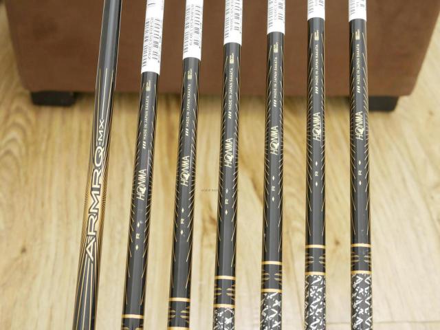 Iron set : Honma : **ของใหม่ ยังไม่แกะพลาสติก** ชุดเหล็ก Honma Beres Black Forged (รุ่นล่าสุด ปี 2022 สวยมากๆ) มีเหล็ก 5-11 (7 ชิ้น เทียบเท่า 4-Pw) ก้าน ARMRQ MX Flex R