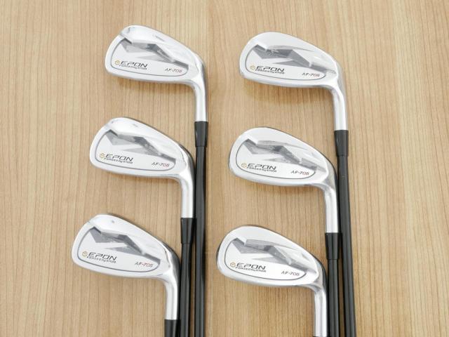 Iron set : Epon : ชุดเหล็ก EPON AF-706 Forged (ออกปี 2021 ใบใหญ่ ตีง่าย ไกล) มีเหล็ก 6-Pw,Tw (6 ชิ้น) ก้านกราไฟต์ Graphite Design RAUNE i75 Flex S