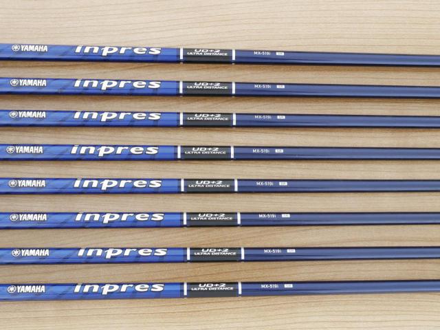 Iron set : Yamaha : ชุดเหล็ก Yamaha Inpres UD+2 (ออกปี 2019 ตีไกลที่สุด ไกลกว่าเหล็กทั่วไป 2 เบอร์ หน้าเด้ง COR 0.822) มีเหล็ก 6-Pw,Aw,As,Sw (8 ชิ้น) ก้านกราไฟต์ Flex SR