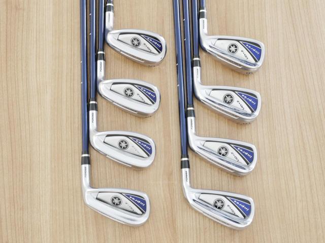 Iron set : Yamaha : ชุดเหล็ก Yamaha Inpres UD+2 (ออกปี 2019 ตีไกลที่สุด ไกลกว่าเหล็กทั่วไป 2 เบอร์ หน้าเด้ง COR 0.822) มีเหล็ก 6-Pw,Aw,As,Sw (8 ชิ้น) ก้านกราไฟต์ Flex SR