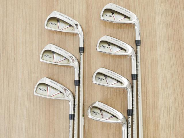 Iron set : PRGR : ชุดเหล็ก PRGR ID Nabla Red (รุ่นท๊อปสุด หน้าเด้ง ไกลมาก) มีเหล็ก 6-Pw,Aw,Sw (7 ชิ้น) ก้านกราไฟต์ M-37 Flex R