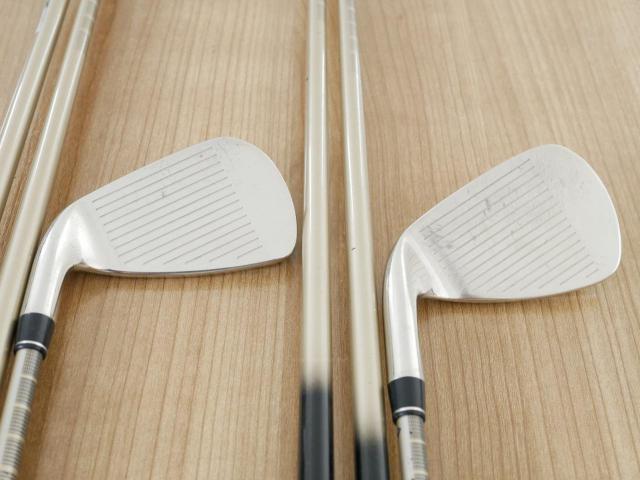 Iron set : PRGR : ชุดเหล็ก PRGR ID Nabla Red (รุ่นท๊อปสุด หน้าเด้ง ไกลมาก) มีเหล็ก 6-Pw,Aw,Sw (7 ชิ้น) ก้านกราไฟต์ M-37 Flex R