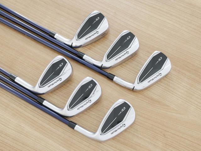 Iron set : Taylormade : ชุดเหล็ก Taylormade Qi (รุ่นล่าสุด ออกปี 2024 Japan Spec.) มีเหล็ก 6-Pw,Aw (6 ชิ้น) ก้านกราไฟต์ Mitsubishi Diamana TM60 Flex R