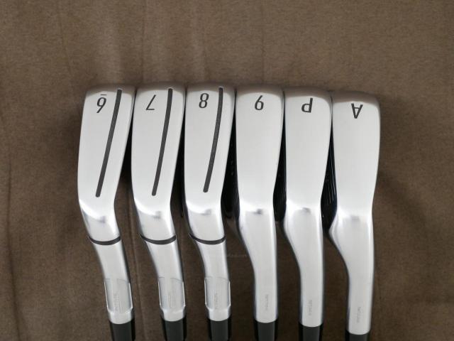 Iron set : Taylormade : ชุดเหล็ก Taylormade Qi (รุ่นล่าสุด ออกปี 2024 Japan Spec.) มีเหล็ก 6-Pw,Aw (6 ชิ้น) ก้านกราไฟต์ Mitsubishi Diamana TM60 Flex R