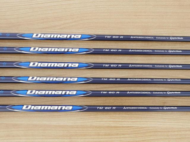 Iron set : Taylormade : ชุดเหล็ก Taylormade Qi (รุ่นล่าสุด ออกปี 2024 Japan Spec.) มีเหล็ก 6-Pw,Aw (6 ชิ้น) ก้านกราไฟต์ Mitsubishi Diamana TM60 Flex R