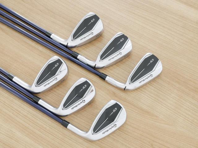Iron set : Taylormade : ชุดเหล็ก Taylormade Qi (รุ่นล่าสุด ออกปี 2024 Japan Spec.) มีเหล็ก 6-Pw,Aw (6 ชิ้น) ก้านกราไฟต์ Mitsubishi Diamana TM60 Flex R