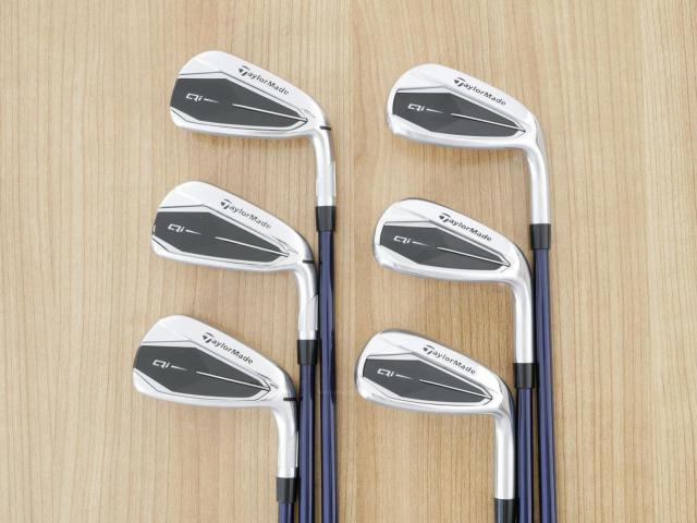 Iron set : Taylormade : ชุดเหล็ก Taylormade Qi (รุ่นล่าสุด ออกปี 2024 Japan Spec.) มีเหล็ก 6-Pw,Aw (6 ชิ้น) ก้านกราไฟต์ Mitsubishi Diamana TM60 Flex R